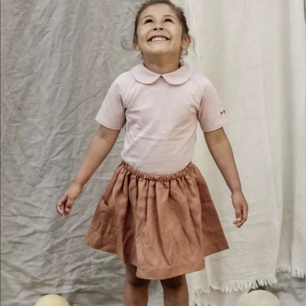 Be Kind Sweet Sister Girls Organic Pink Polo 8